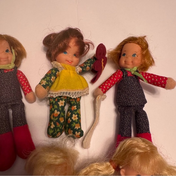 Vintage 1975 Mattel Honey Hill Bunch Dolls Lot Of 7 Hook & Loop Accessories - Picture 4 of 10